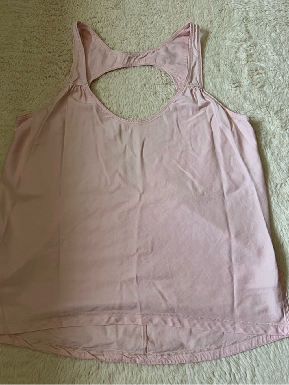 Lululemon Athletica Women’s Pale Pink Peace Of Mind Athletic Tank Top Size 6